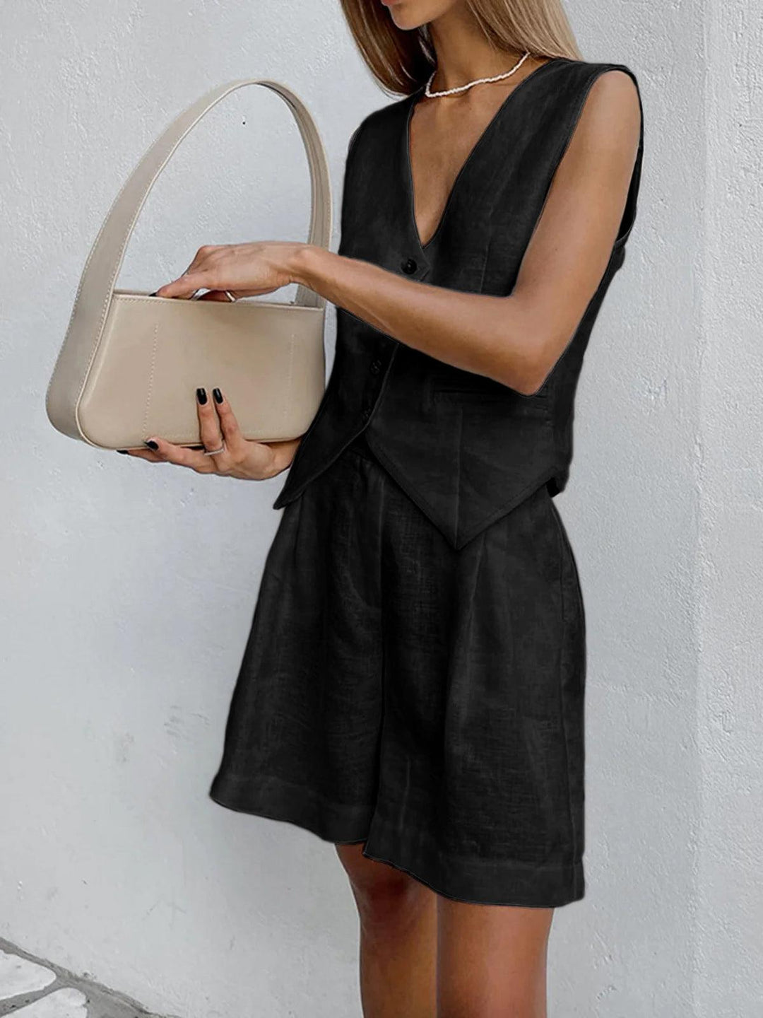 Monica Secrets | Cover Up Two Piece Shorts Set