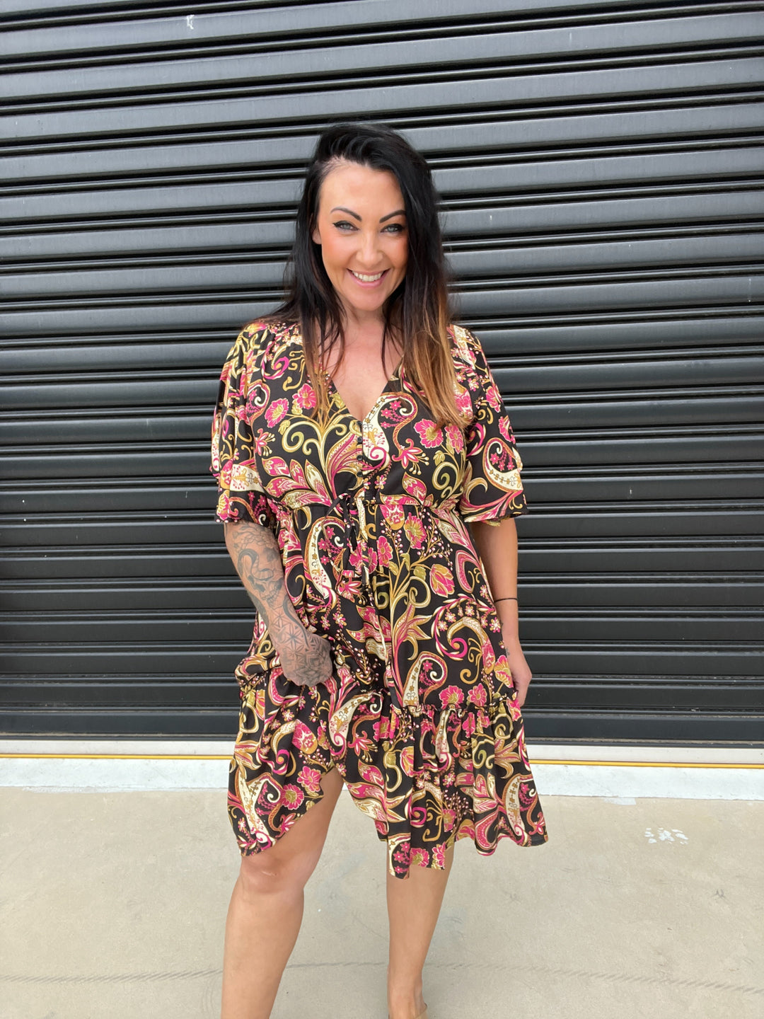 Lydia | V-Neck Mini Dress