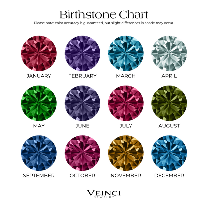 Personalized Name & Birthstone Dual Heart Bracelet