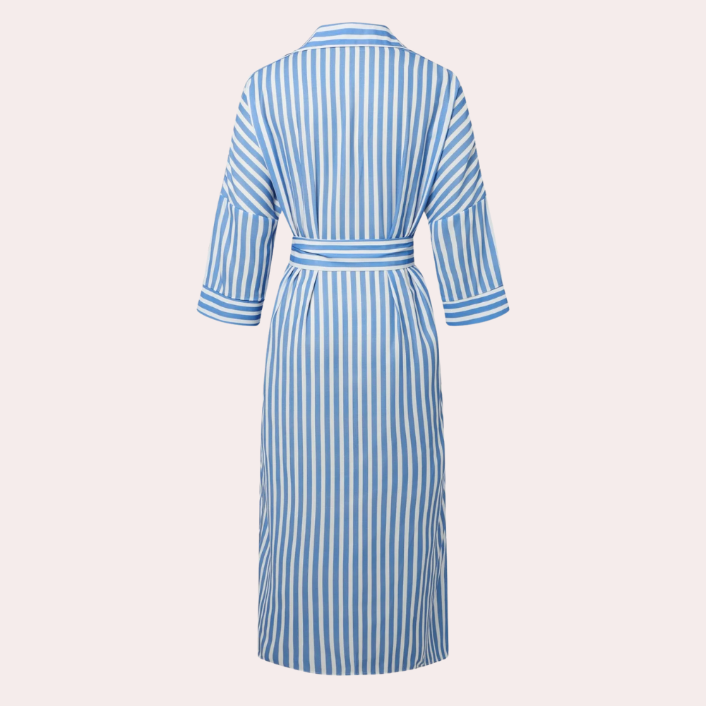 Leila | Striped Midi Dress