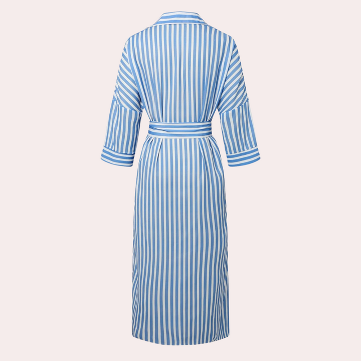 Leila | Striped Midi Dress