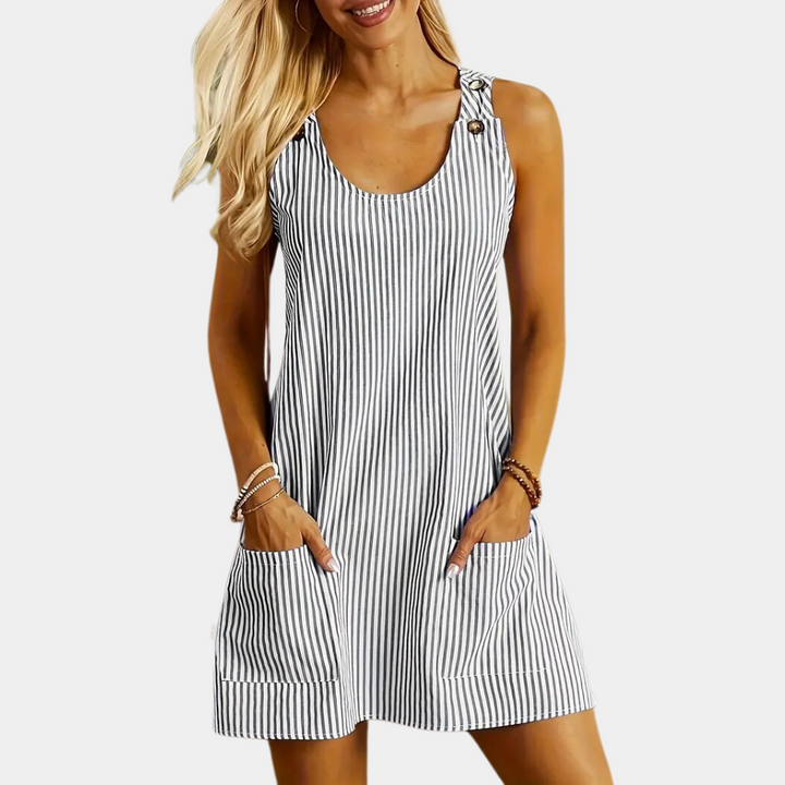 Isolde | Sleeveless A-line Dress