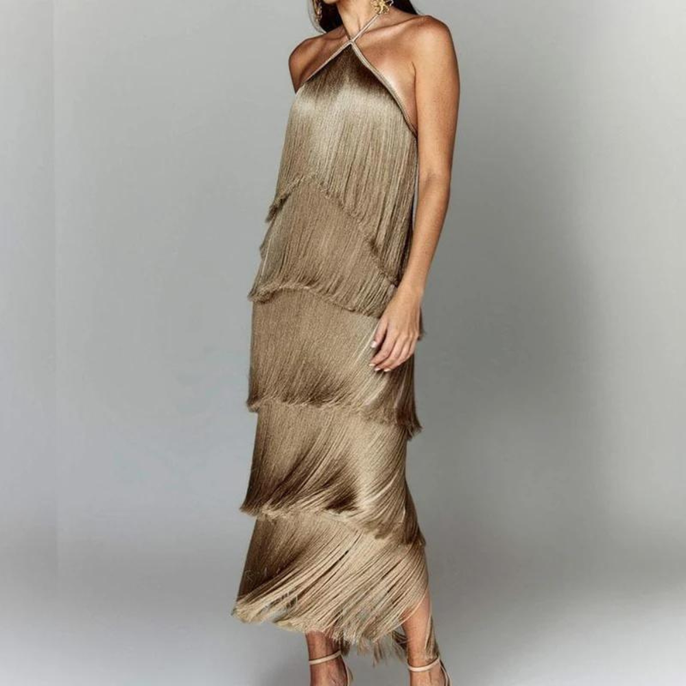 Lyra | Sleeveless Ruffle Dress