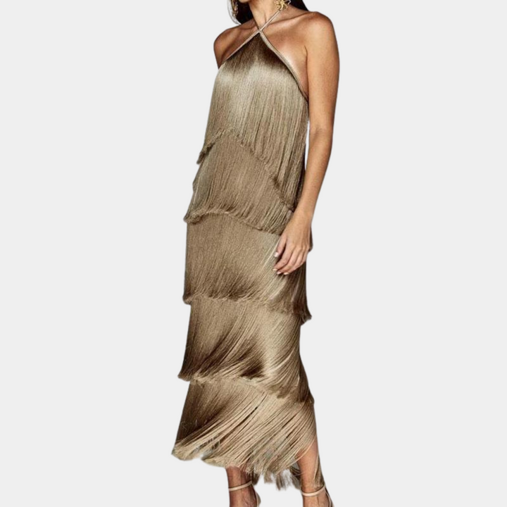Lyra | Sleeveless Ruffle Dress