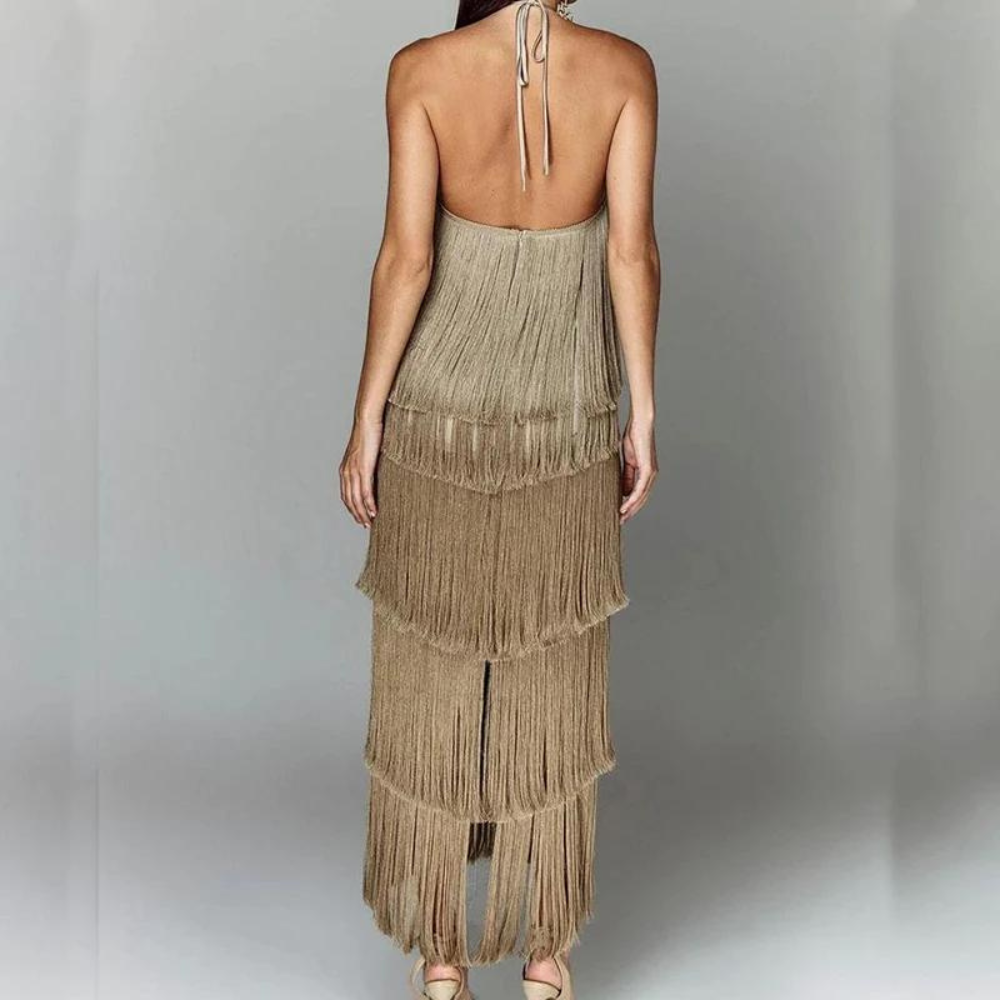 Lyra | Sleeveless Ruffle Dress