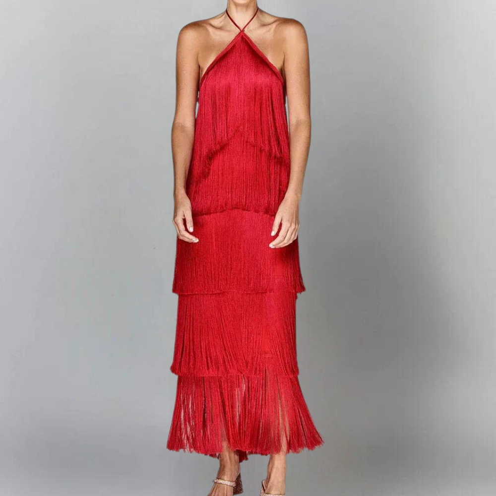 Lyra | Sleeveless Ruffle Dress