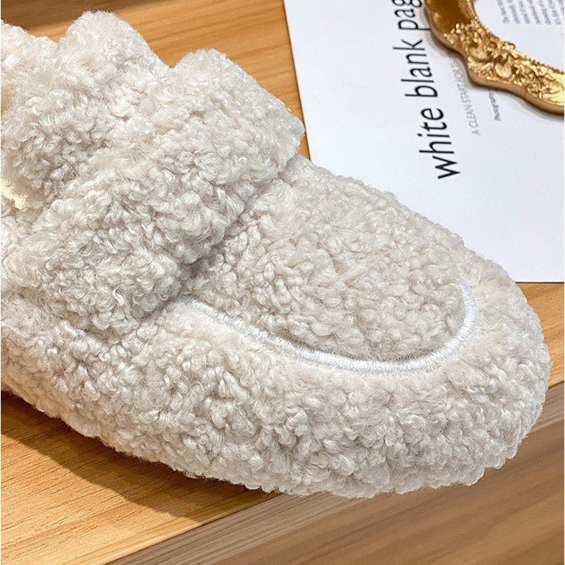 Monica Secrets | Cozy Sherpa Loafers
