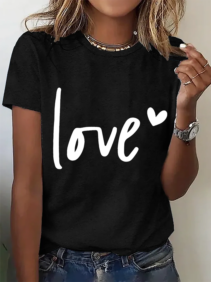 Monica Secrets | Comfy Print Short Sleeve Top