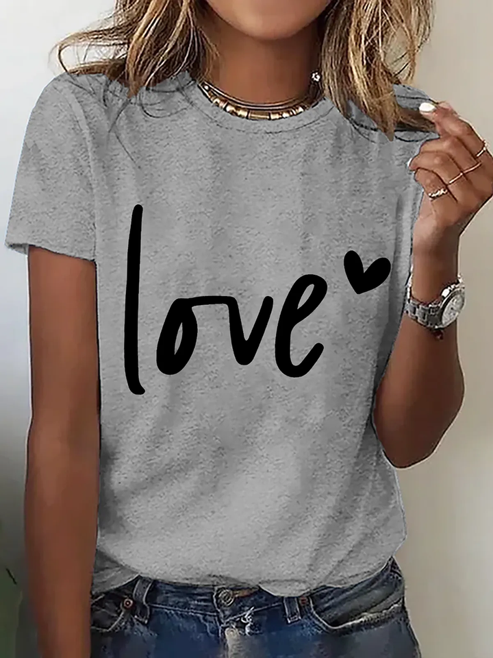 Monica Secrets | Comfy Print Short Sleeve Top