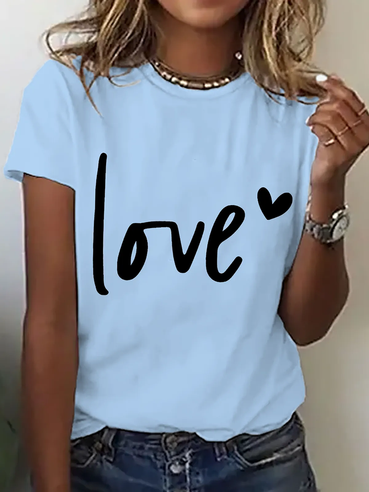 Monica Secrets | Comfy Print Short Sleeve Top