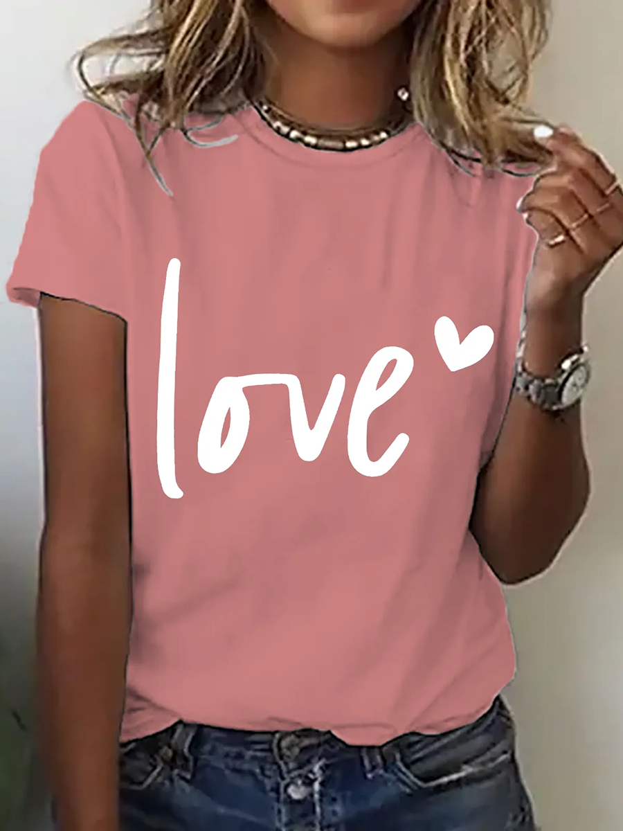 Monica Secrets | Comfy Print Short Sleeve Top