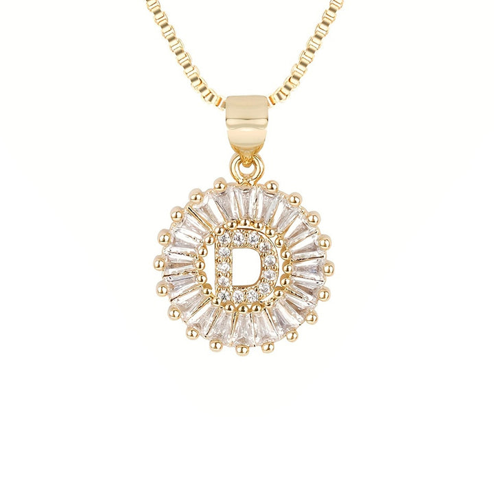 Circle Initial Necklace