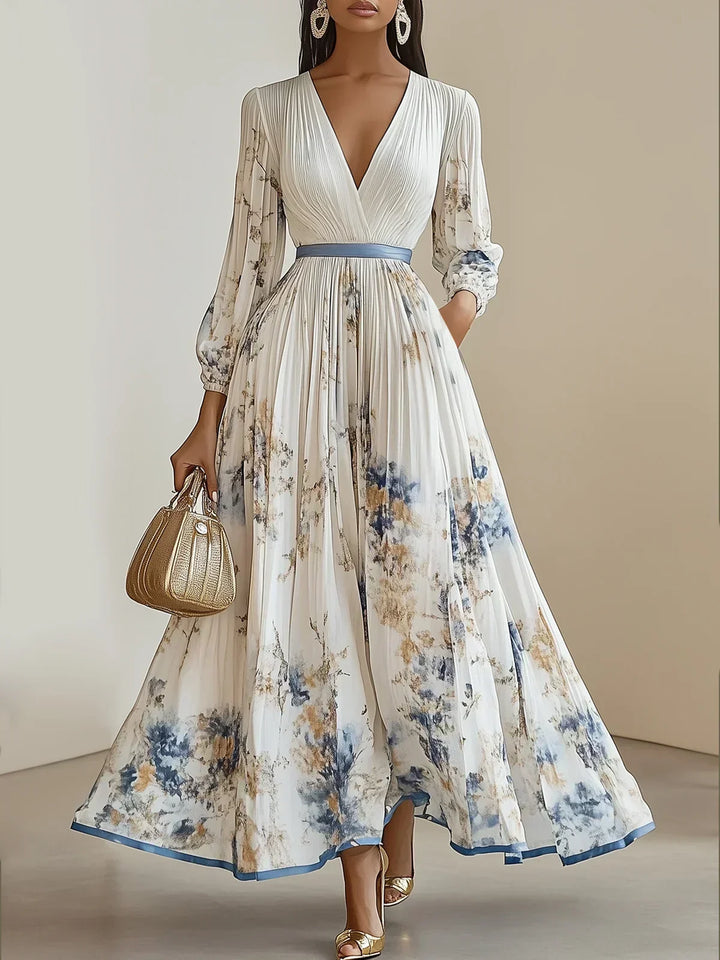 Monica Secrets | Floral Patchwork Maxi Dress