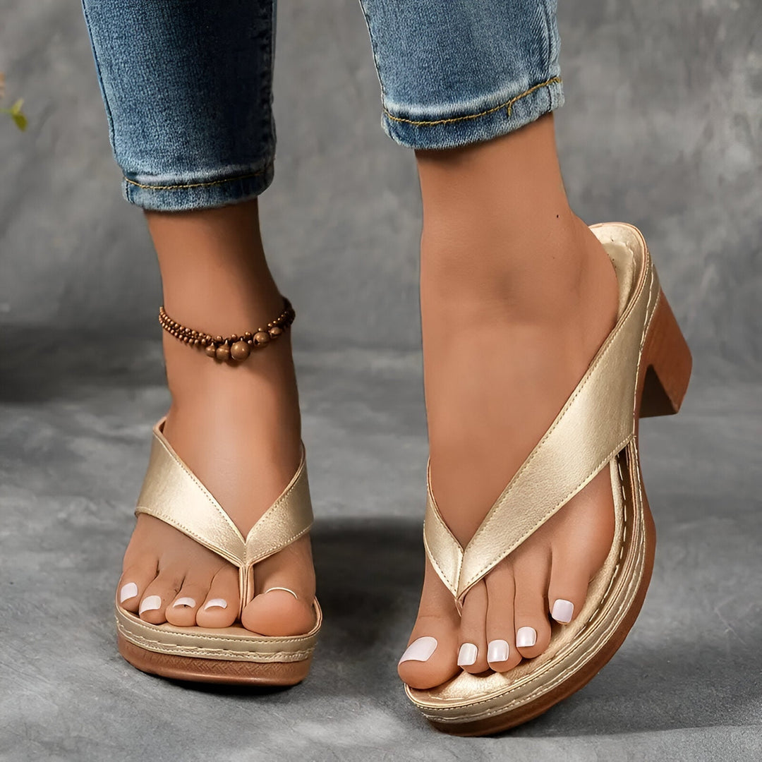 Elowen | Elegant Heeled Mule