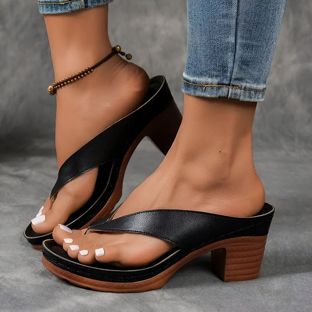 Elowen | Elegant Heeled Mule