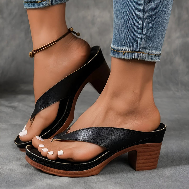Elowen | Elegant Heeled Mule