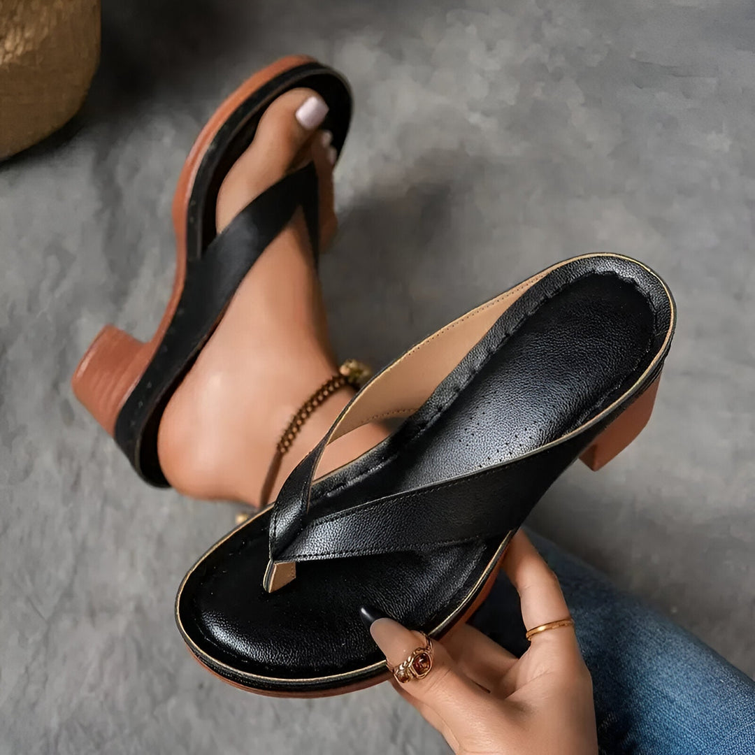 Elowen | Elegant Heeled Mule