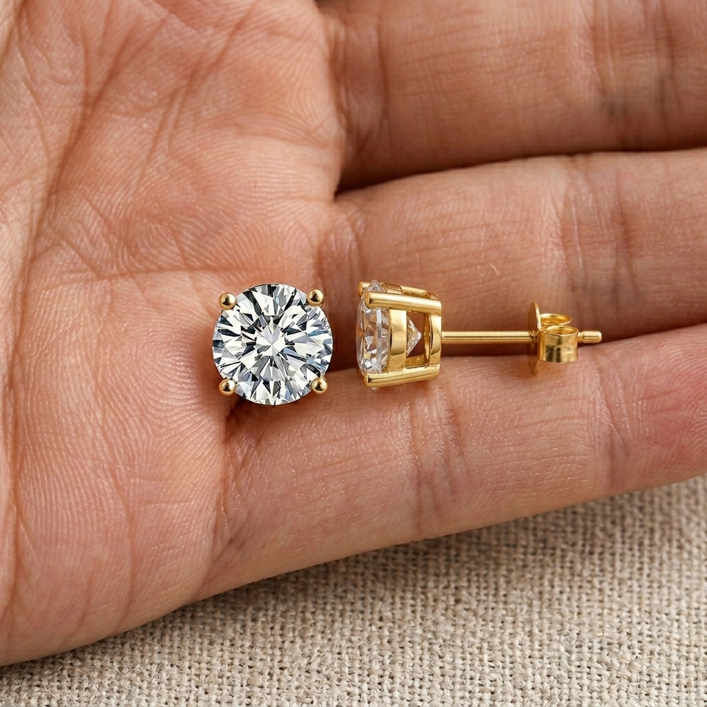 Monica Secrets Classics CZ Stud Earrings