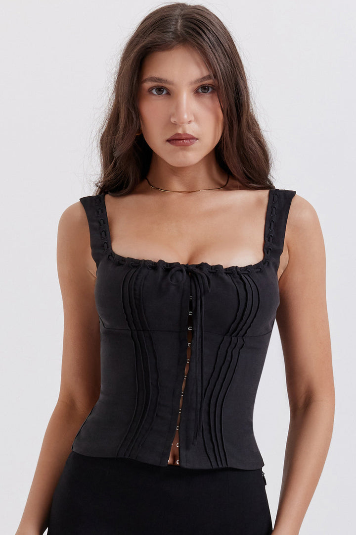 Monica Secrets | Elegant Corset-Inspired Top