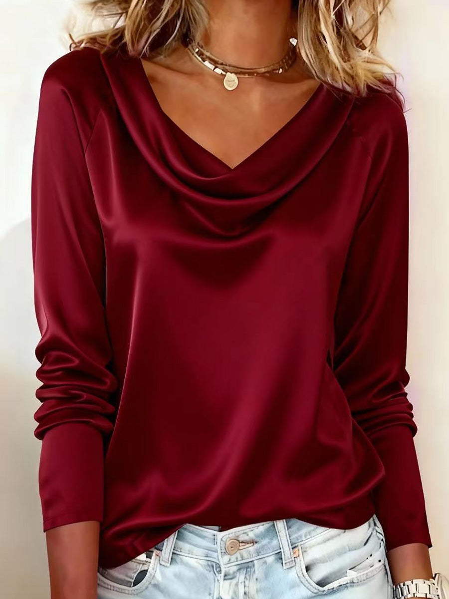 Monica Secrets | Elegant Satin Blouse