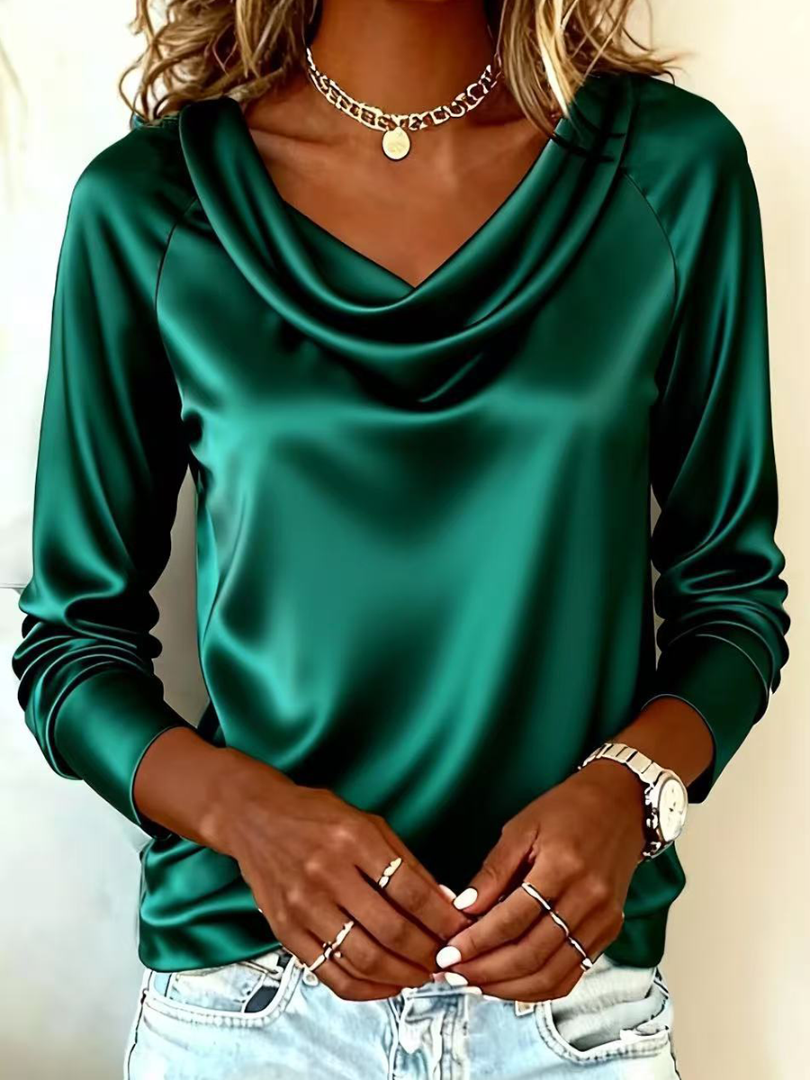 Monica Secrets | Elegant Satin Blouse