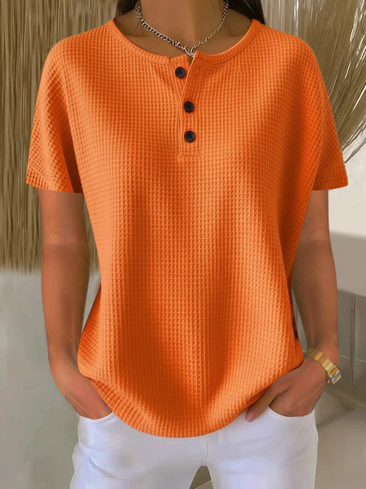 Monica Secrets | Waffle Weave Top