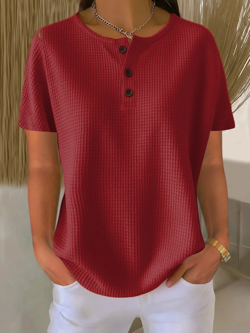 Monica Secrets | Waffle Weave Top