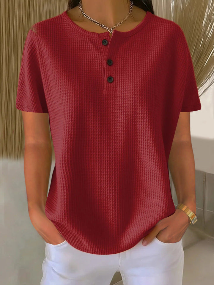 Monica Secrets | Waffle Weave Top