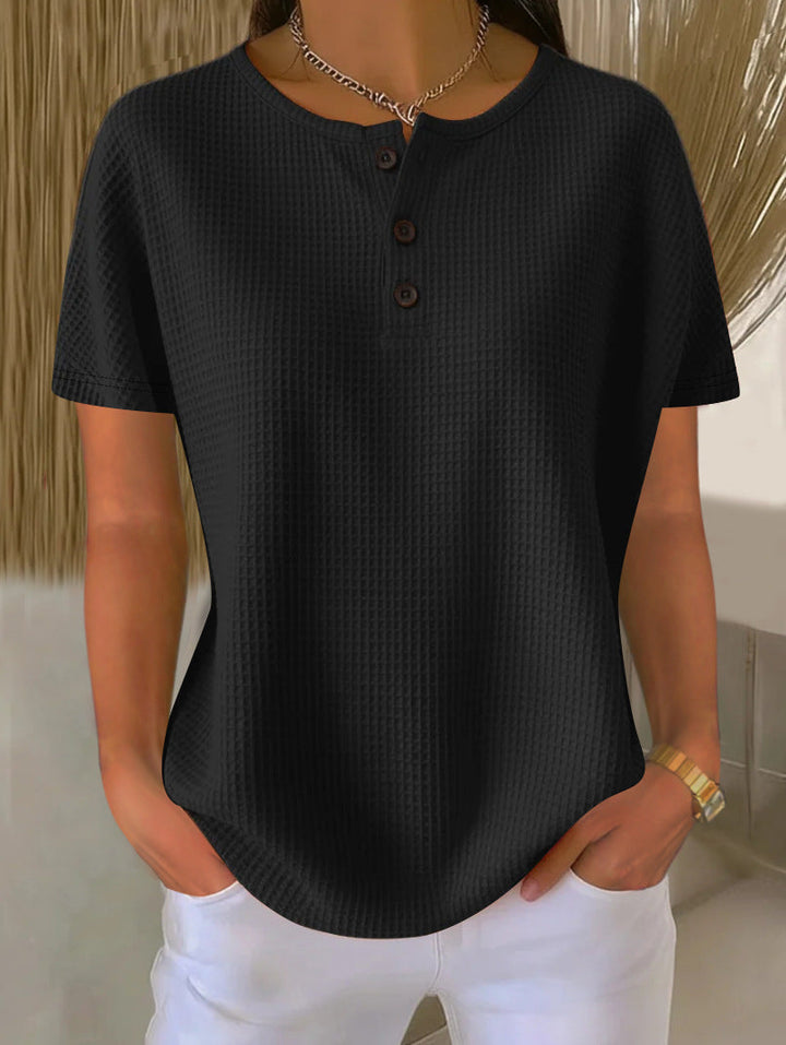 Monica Secrets | Waffle Weave Top