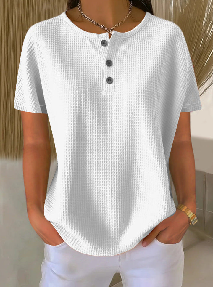 Monica Secrets | Waffle Weave Top