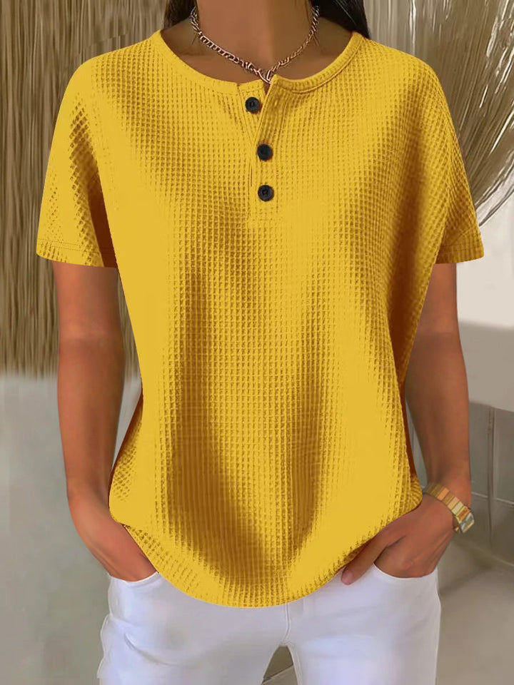 Monica Secrets | Waffle Weave Top