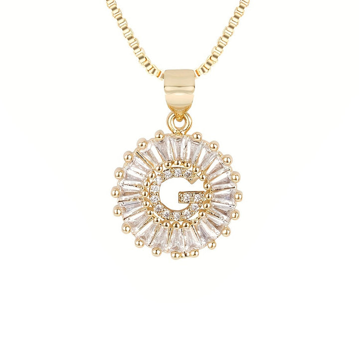 Circle Initial Necklace