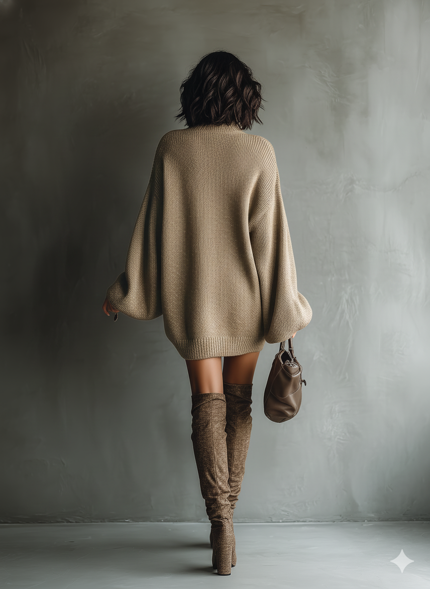 Evelyn | Vintage Knit Mini Dress