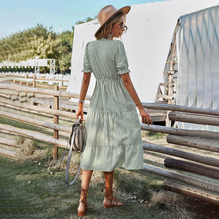 Clara | Bohemian V-neck Dress