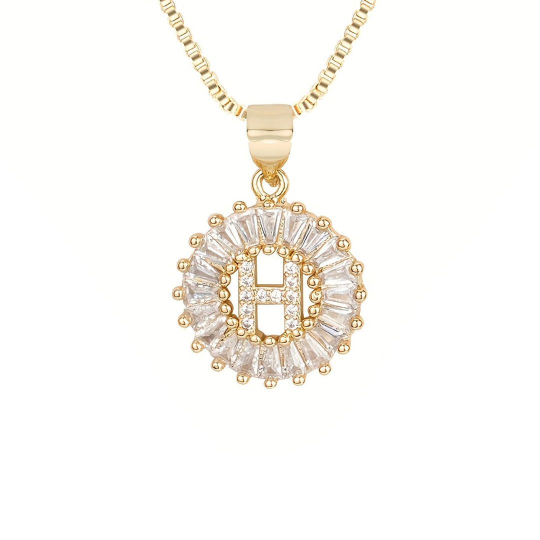 Circle Initial Necklace