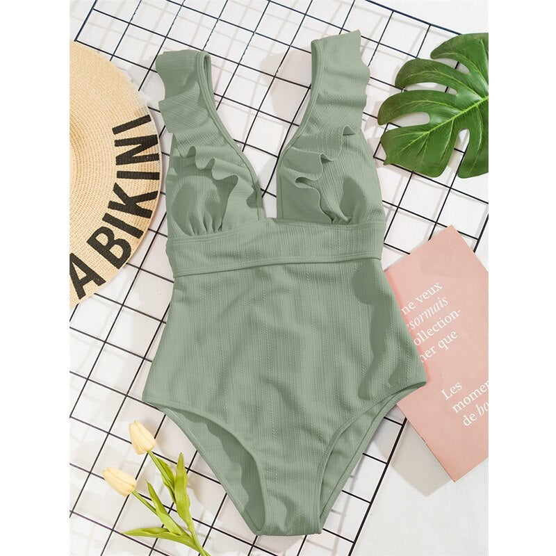 Selene | Ruffled Swimsuit