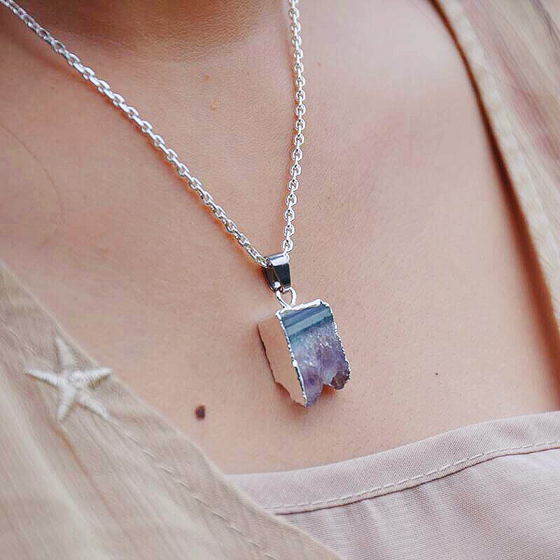 Amethyst Pendant Necklace