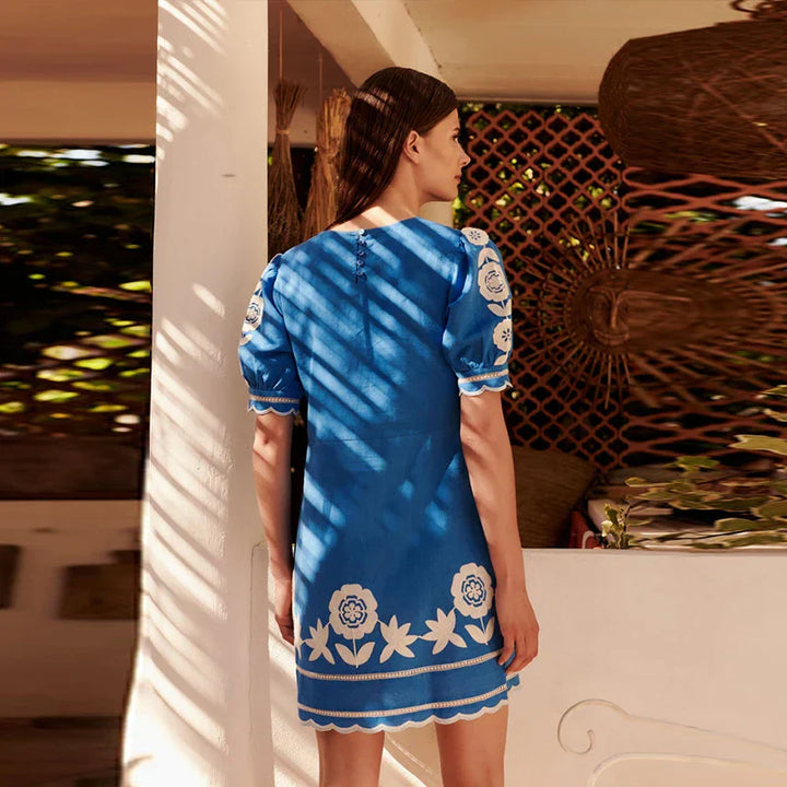 Matilda | Floral Embroidered Dress