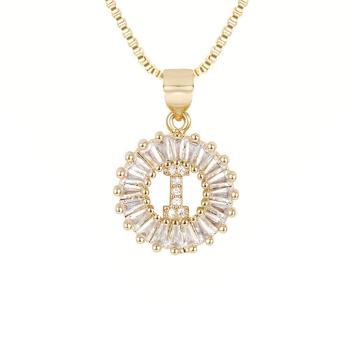 Circle Initial Necklace