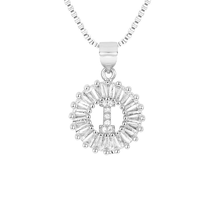 Circle Initial Necklace