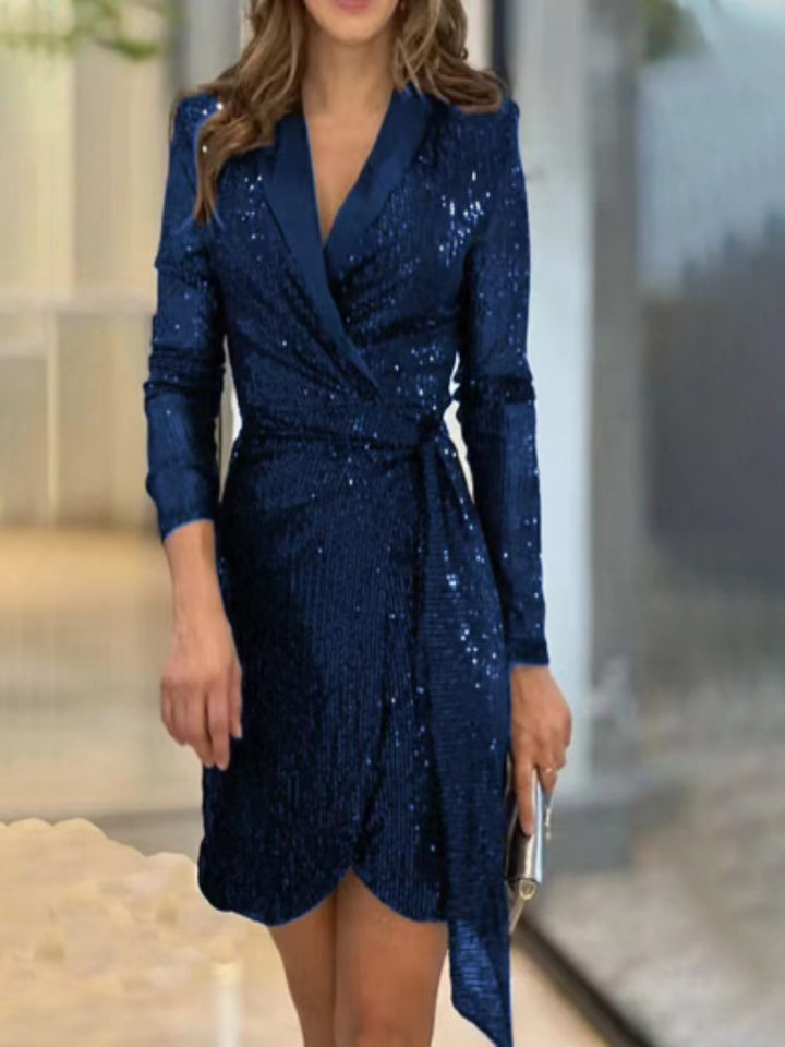 Amara | V-Neck Long Sleeve Dress