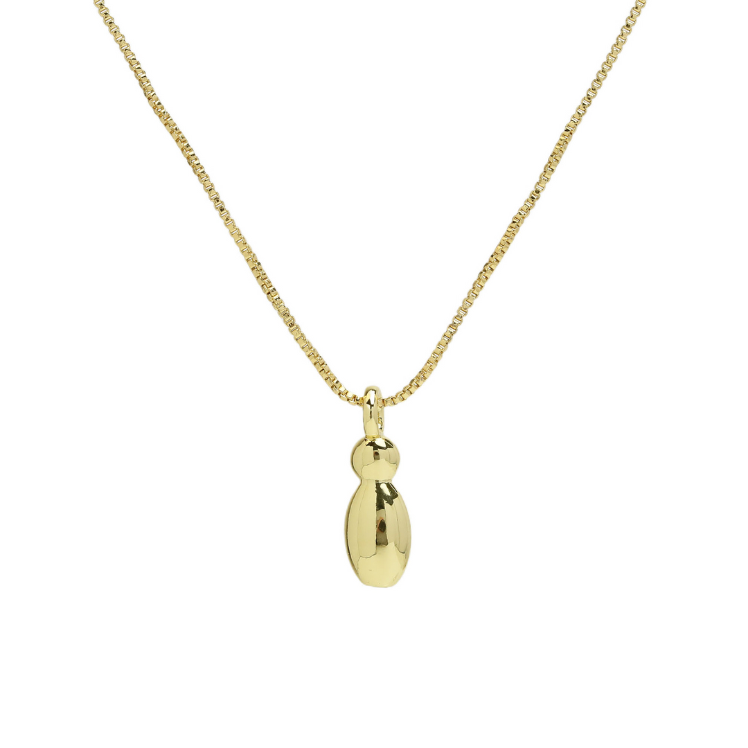 Chunky Feminine Letter Initial Necklace