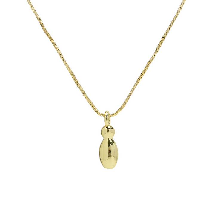 Chunky Feminine Letter Initial Necklace