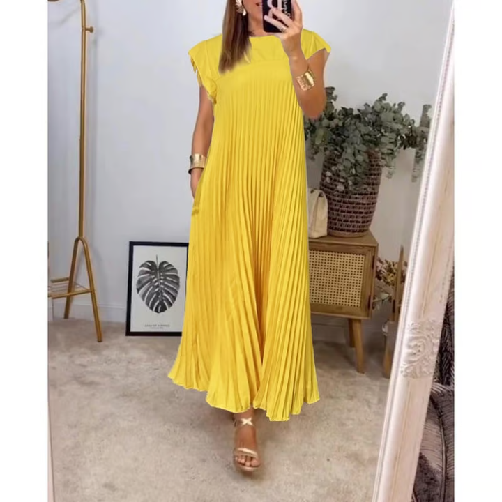 Mireille | Pleated Maxi Dress