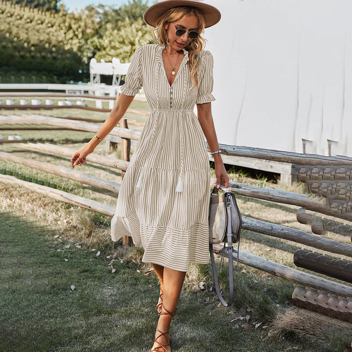 Clara | Bohemian V-neck Dress