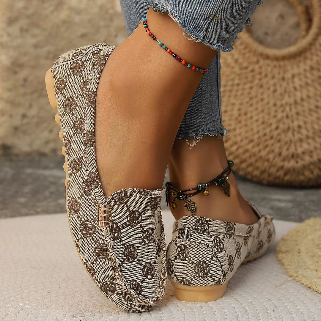 Monica Secrets | Denim Slip-On Flats