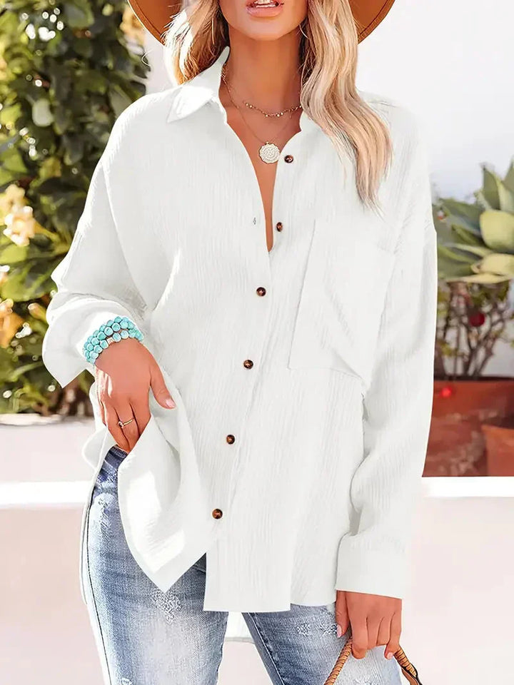 Monica Secrets | Ladies Blouse – Relaxed Fit – Breathable Fabric – Button Closure – Casual Style