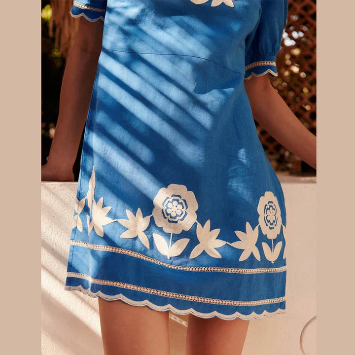 Matilda | Floral Embroidered Dress