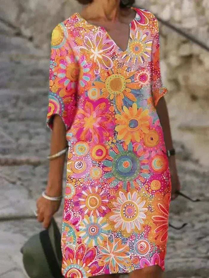 Soleil | Floral Midi Dress