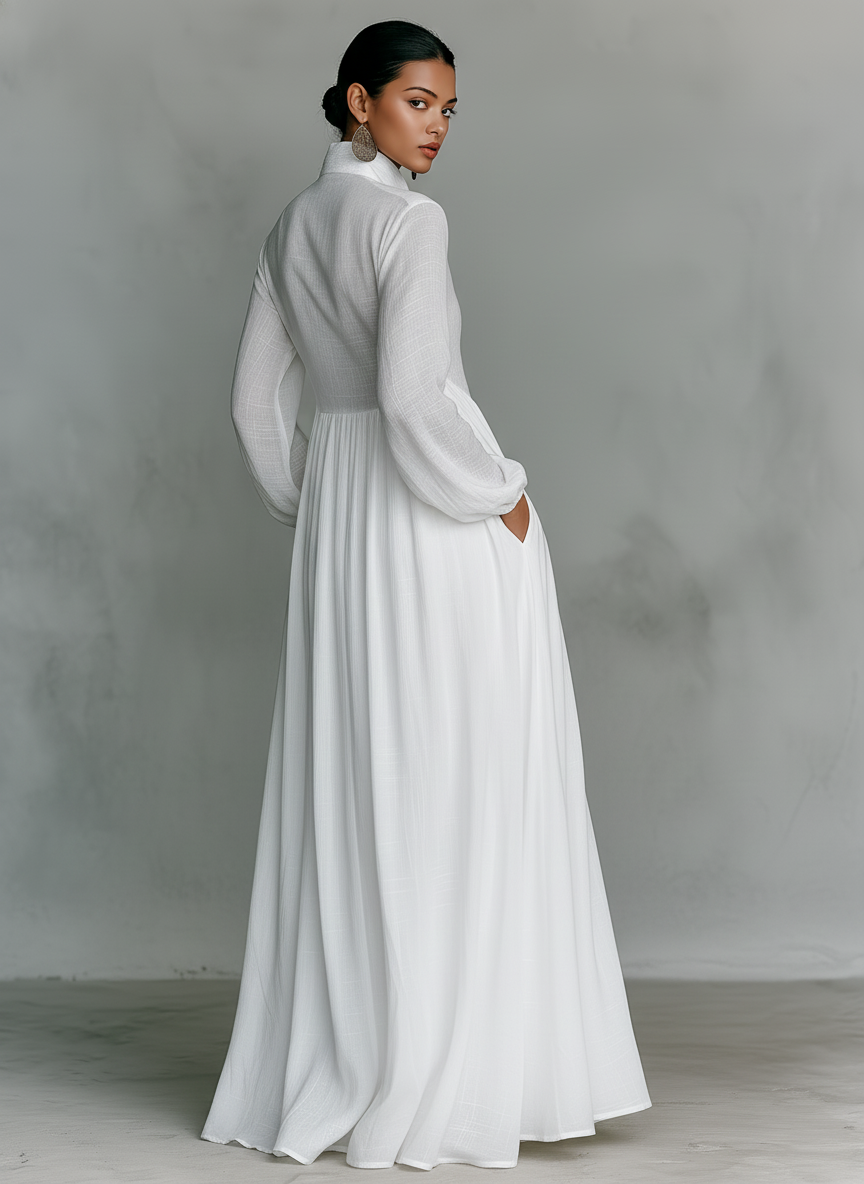 Clara | Linen Maxi Dress